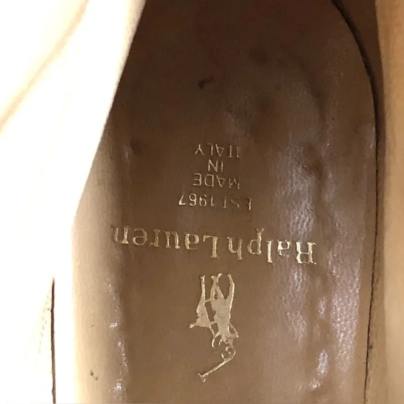 Ralph Lauren Dark Brown Leather Ankle Boots